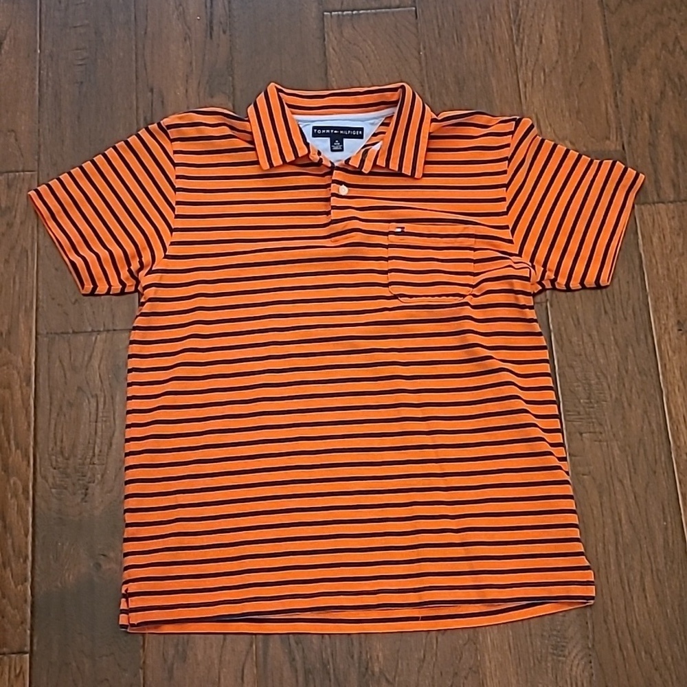Tommy Hilfiger men's striped polo style shirt size Medium